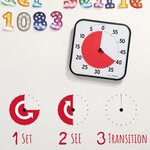 TIME TIMER 12 inch Visual Timer 60 Minute Kids Desk Countdown Clock with Dry Erase Activity Card, Also Magnetic for Classro 4