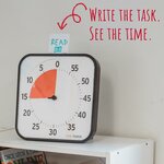 TIME TIMER 12 inch Visual Timer 60 Minute Kids Desk Countdown Clock with Dry Erase Activity Card, Also Magnetic for Classro 6
