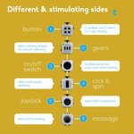 PILPOC theFube Fidget Cube, Stress Relief Infinity Cube for Adults & Kids MidNight 4