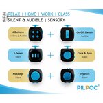 PILPOC theFube Fidget Cube, Stress Relief Infinity Cube for Adults & Kids MidNight 6