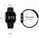 Vibrating Alarm Watch, Potty Training Wristband Rechargeable Pill Reminder Watch with Timer and 15 Daily Alarms (Light Blue 5