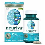 NEURIVA Plus Brain Supplement for Memory and Focus - 30 Count Capsules 30 Count (Pack of 1)