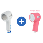 Pommeau de douche et coque rose