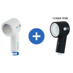 Pommeau de douche et coque noire