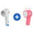 Pommeau de douche et coque rose