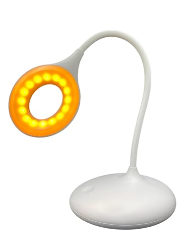 Mito Red Light - Amber Light Lamp - Portable & Flexible Amber Table Lamp - Cordless Lamp, Rechargeable Reading Lamp - Amber Lamp