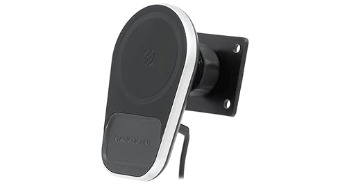 Scosche MPQ5AMPSPC MagicMount Pro Charge5 15W MagSafe Wireless Charging Magnetic Cell Phone Car Mount with AMPS Mounting Plate Compatible with Scosche/ProClip Vehicle Specific Mount Bases