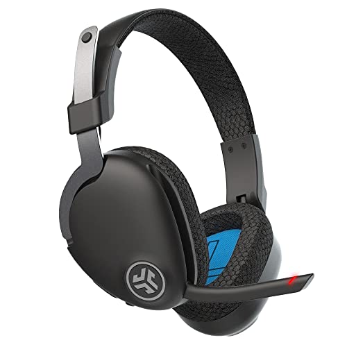 JLab JBuds Work Wireless Headset with Microphone, Over Ear Computer Headsets, Wired or Wireless Headphones with 60+ Playtime, Multipoint Bluetooth Headset for Laptop, Teams, Office with Mic (1 Pack)