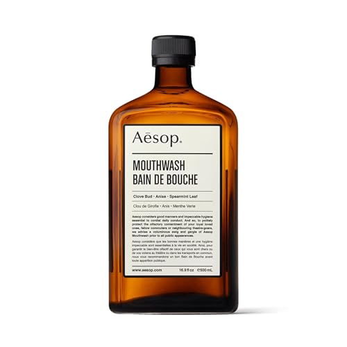 Aesop Alcohol-Free Mouthwash with Clove Bud & Spearmint | Freshens Breath & Enhances Oral Hygiene | Vegan & Cruelty-Free | 16.9 fl oz
