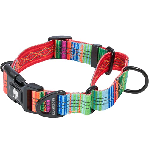 Leash Boss Martingale Collar for Dogs | Reflective Nylon Dog Collar for Large Dogs, Medium and Small Dogs | No Pull Pet Training Collar | Quick Release Buckle, Adjustable Pet Collar