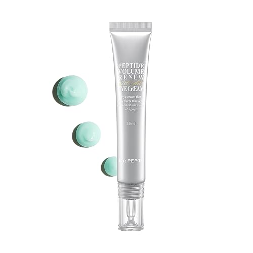 dr.pepti Peptide Volume Renew Stellight Eye Cream | Korean Eye Cream for Men & Women | Hyaluronic Acid Eye Cream Korean Skincare | K Beauty Eye Cream | Vitamin C Eye Puffiness Reducer 0.50 oz