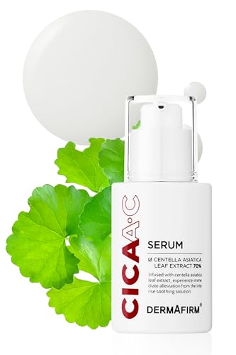DERMAFIRM Cica AC Serum - Skin Clarifying Serum with Centella Asiatica, Niacinamide, Salicylic Acid & Vitamin B3 – Korean Hydrating & Moisturizing Facial Serum for All Skin Types 1.01 fl oz