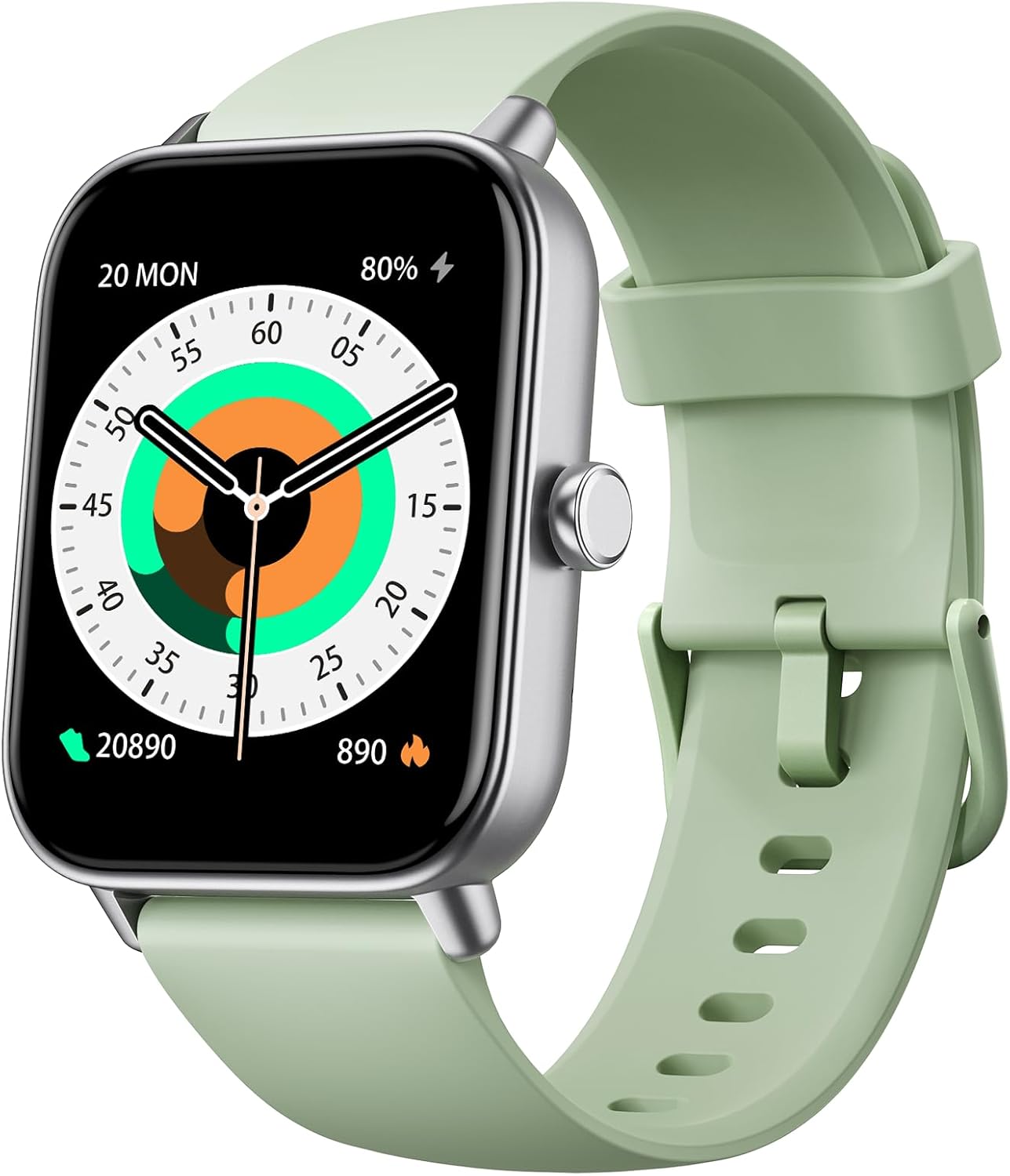 ENOMIR Smart Watch for Men Women, Alexa Built-in Fitness Tracker with Call Function&1.8 HD Touchscreen, 5ATM Waterproof Heart Rate/Sleep/SpO2 Monitor, 100+ Sport Modes, iOS Android Compatible, Green