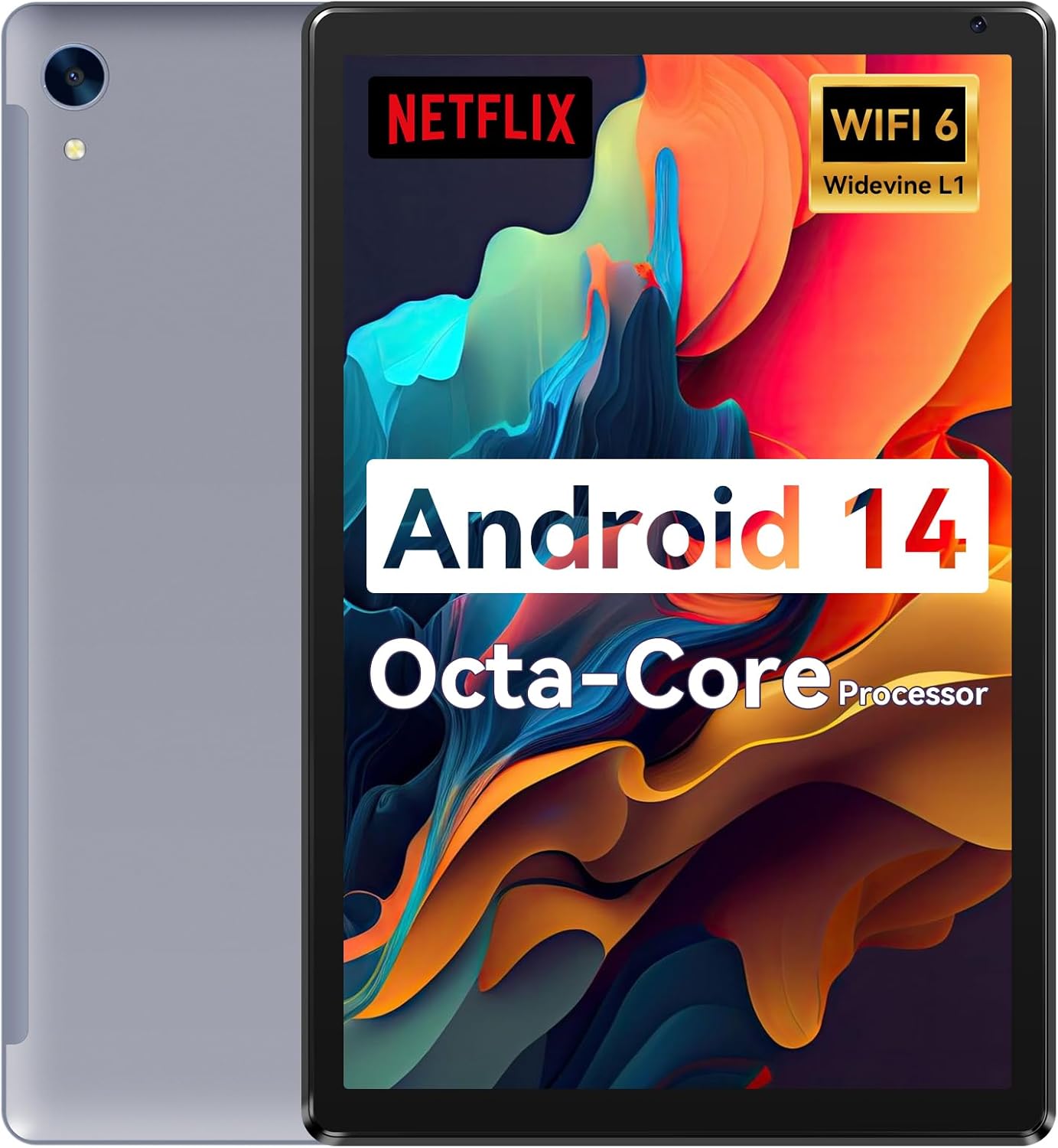 Tablet,10.1 Android Tablet with Octa-core Processor 10GB RAM 128GB ROM HD IPS Touchscreen 8H Battery, Wi-Fi 6, BT 5.0, Dual Camera, Google Tablets 2025