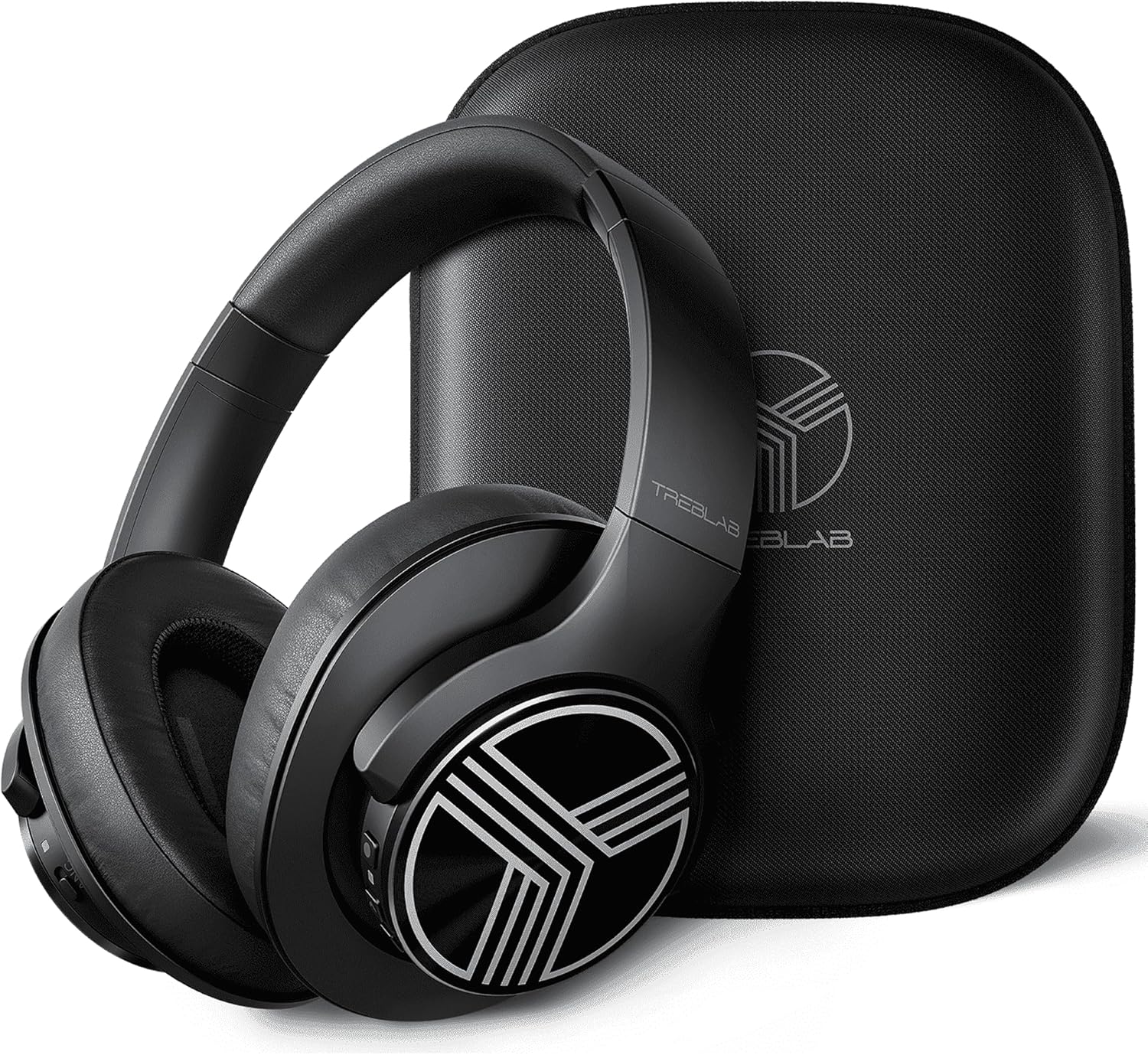 TREBLAB Z2 Active Noise Cancelling Workout Headphones - Signature-HD Sound, Deep Bass, 35H Battery, Comfortable, Foldable Over Ear Bluetooth Headphones Wireless. for Gym, Sport, Travel. Mic for Calls