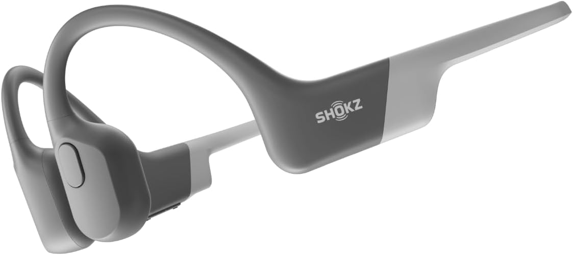 SHOKZ OpenRun (AfterShokz Aeropex) - Open-Ear Bluetooth Bone Conduction Sport Headphones - Sweat Resistant Wireless Earphones for Workouts and Running - Built-in Mic, with Headband