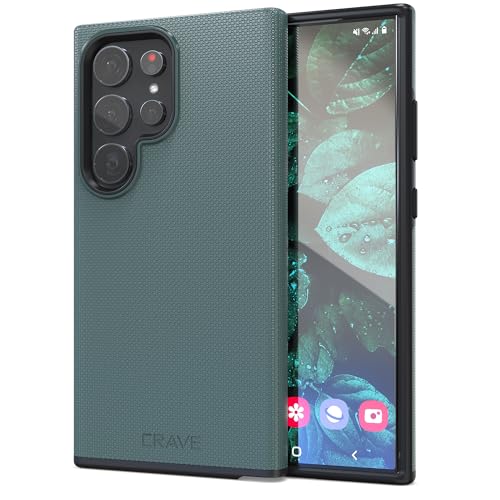 Crave Dual Guard for Samsung Galaxy S24 Ultra Case, Shockproof Protection Dual Layer Case for Samsung Galaxy S24 Ultra - Forest Green