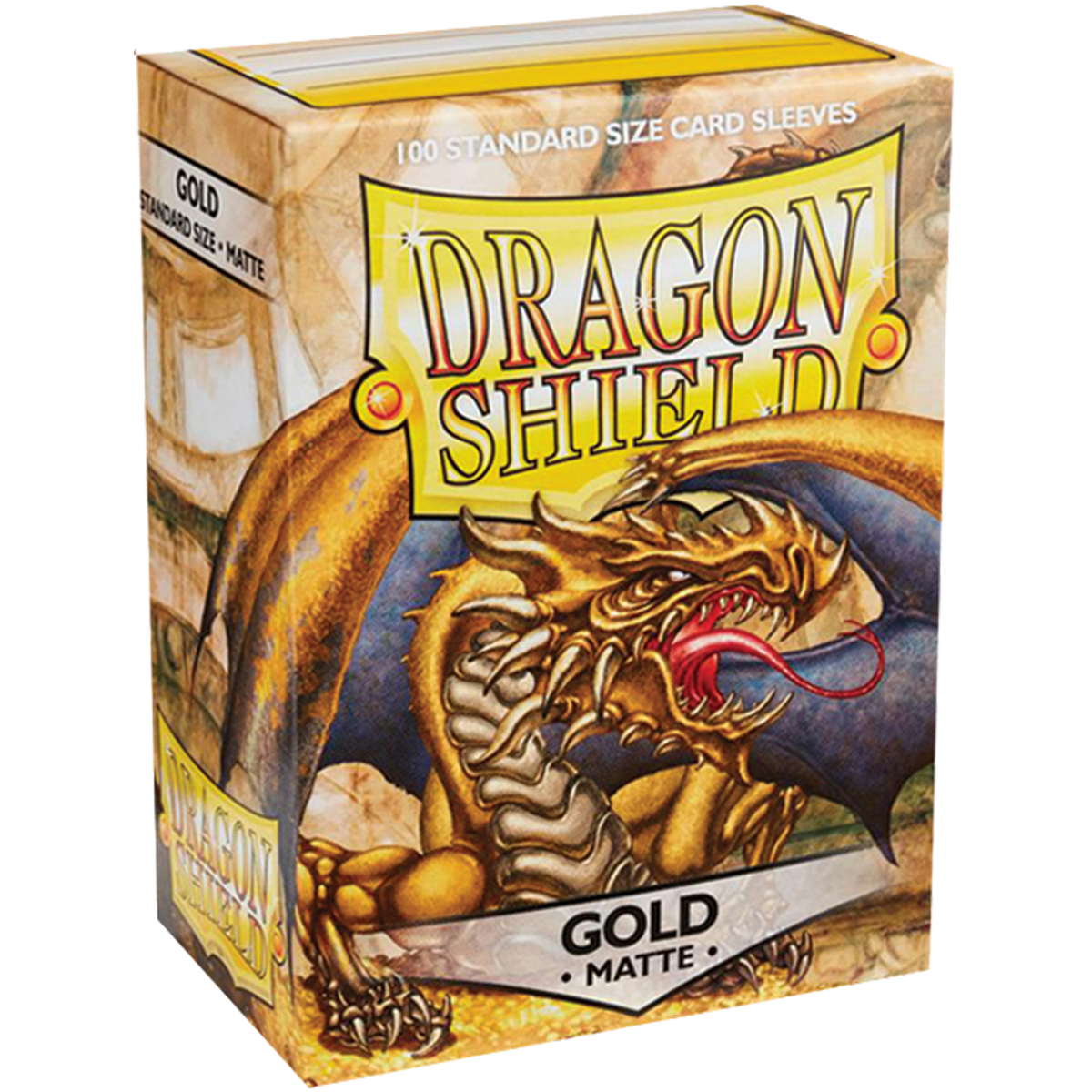 protege-cartes-63x88mm-matte-gold-dragon-shield-lot-de-100