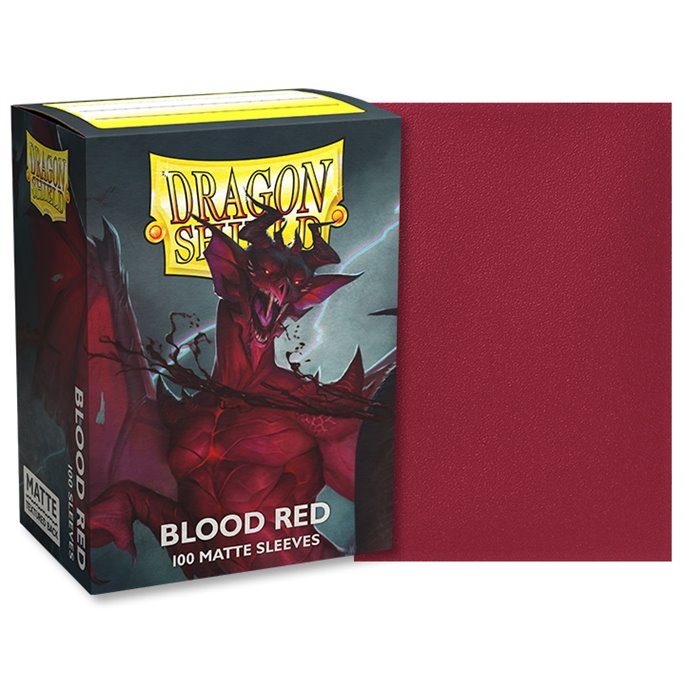 protege-cartes-63x88mm-matte-blood-red-dragon-shield-lot-de-100
