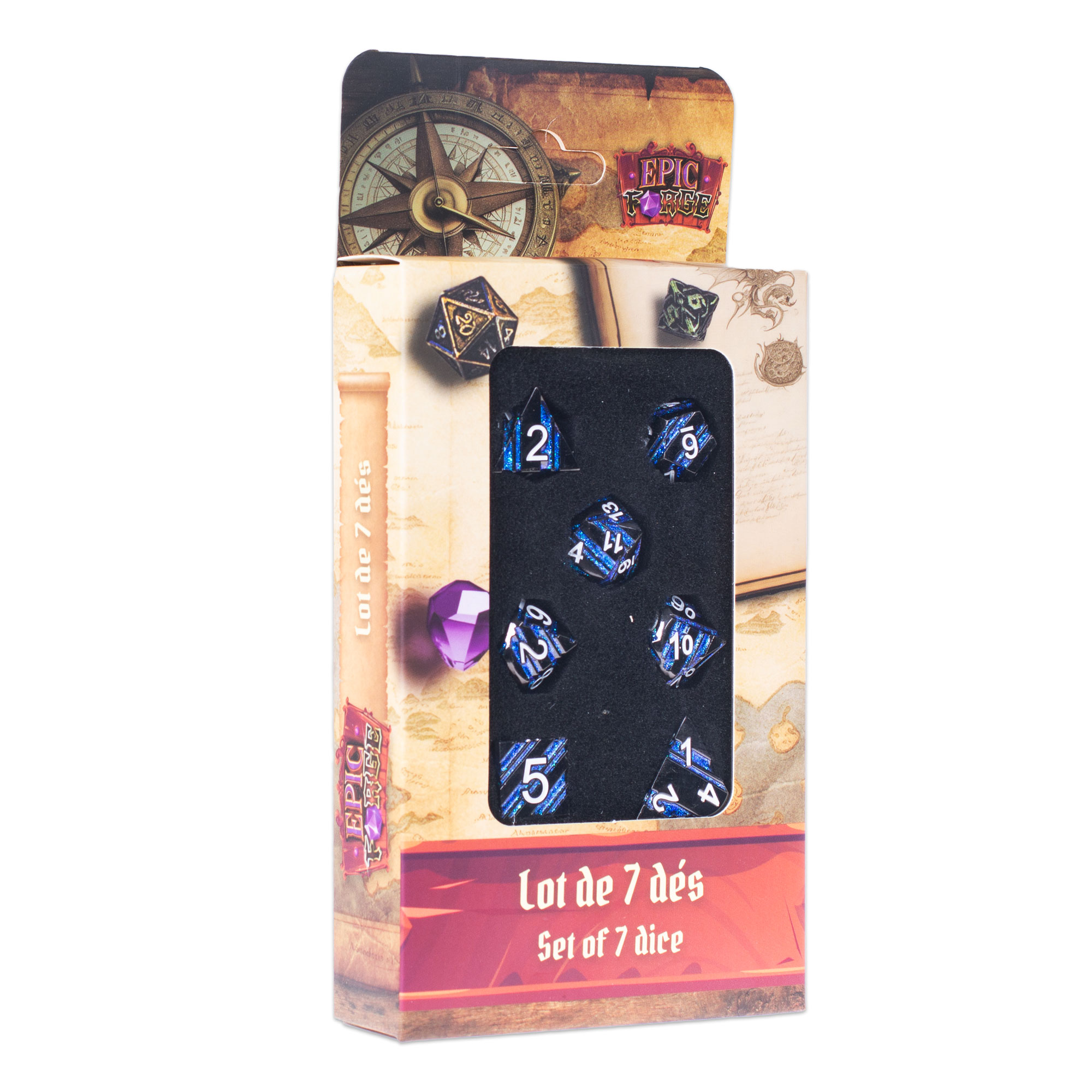 lot-de-7-des-metal-noir-et-bleu-97668-image-1