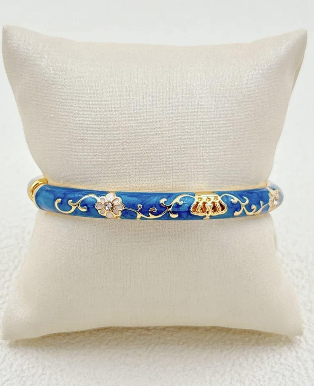 Jonc Padova bleu sur support