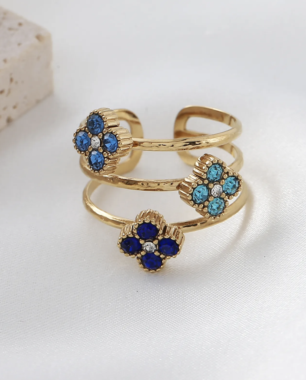 Bague Lecce Doré / Bleu