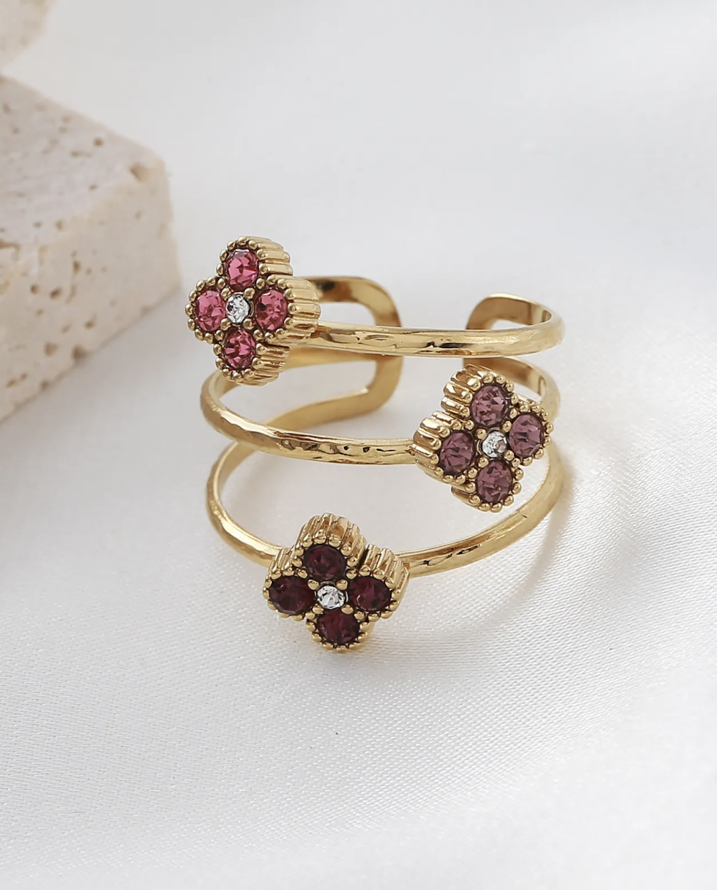 Bague Lecce Doré / Rose
