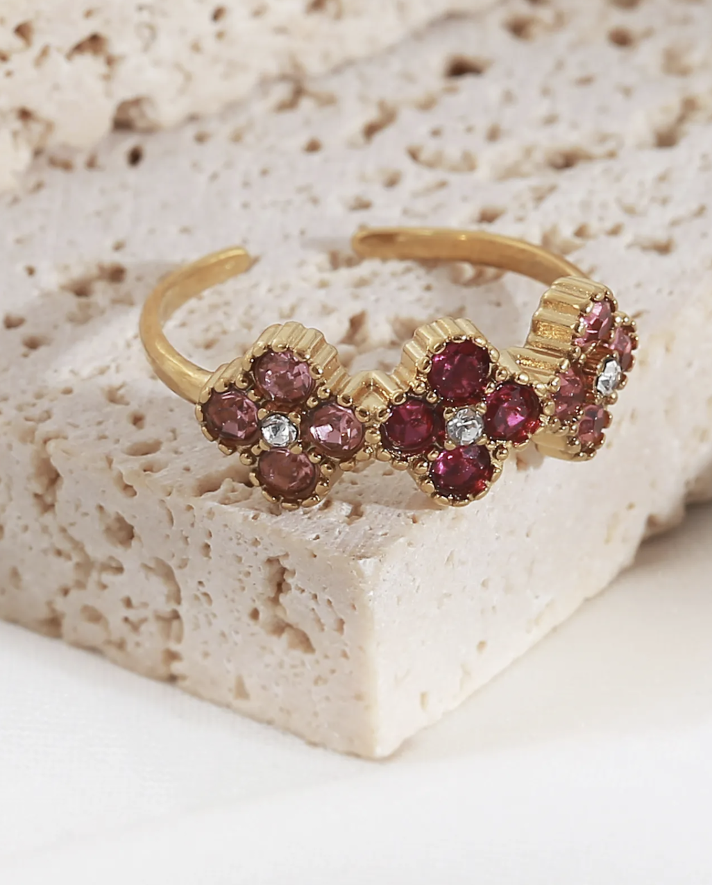 Bague Bari Doré / Rose