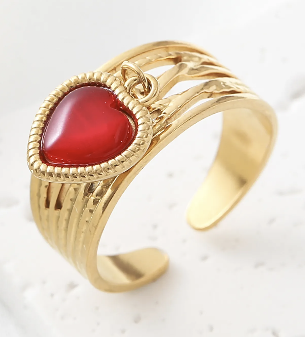 Bague Taormina Rouge