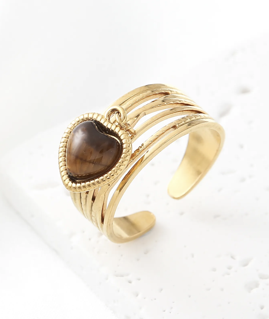Bague Taormina Marron