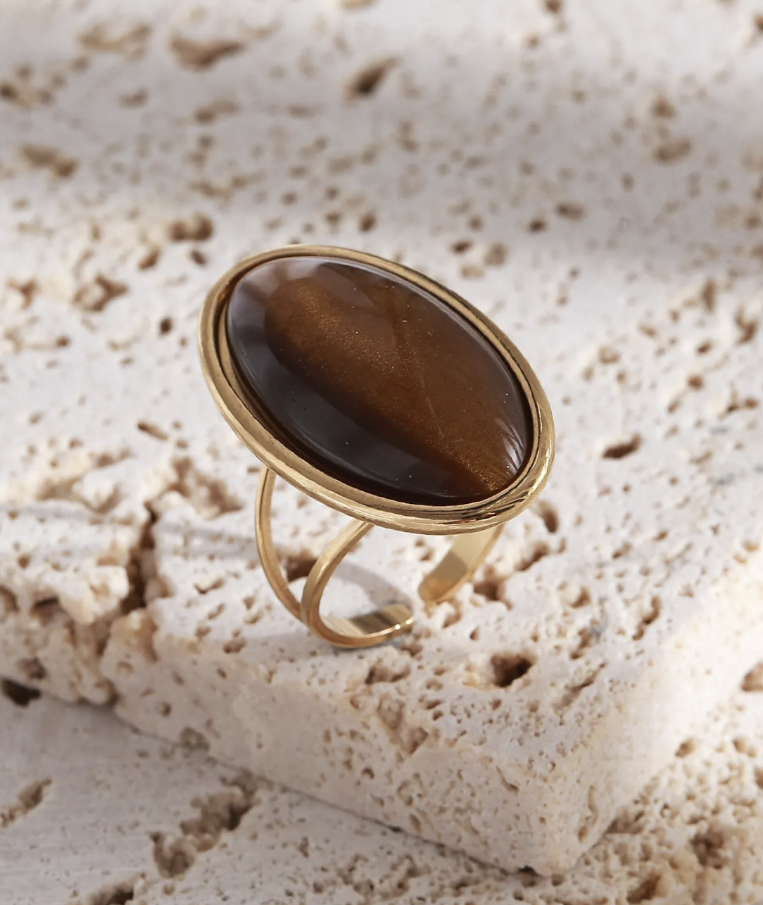 Bague Asti Marron