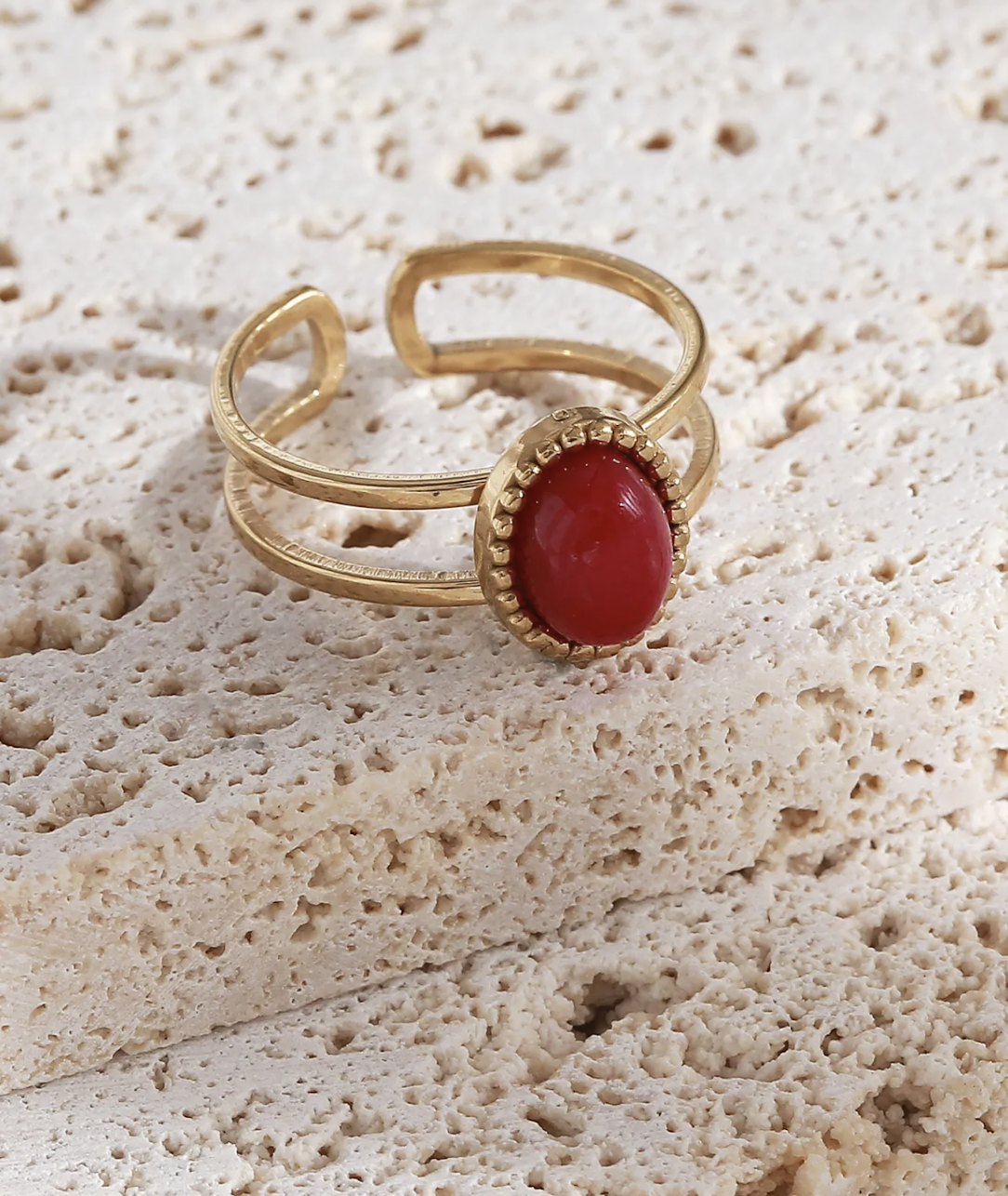 Bague Sorrento Rouge