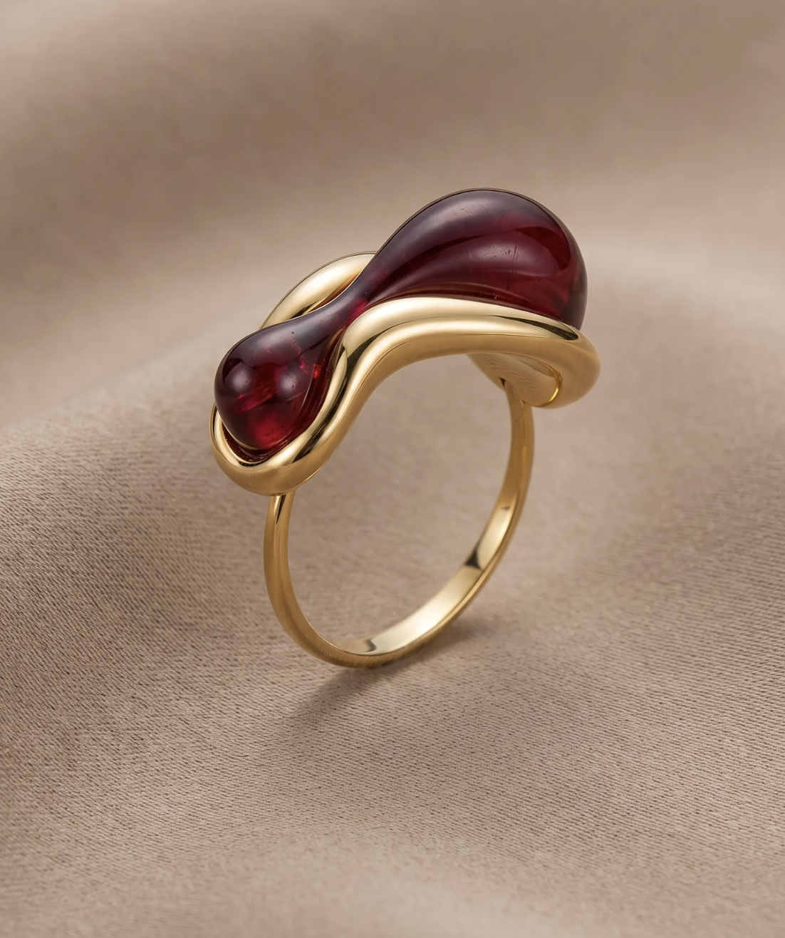 Bague Merano Bordeaux