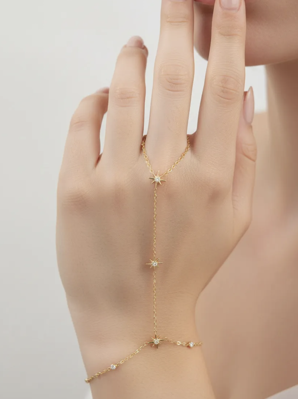 Bracelet de main Trento Doré