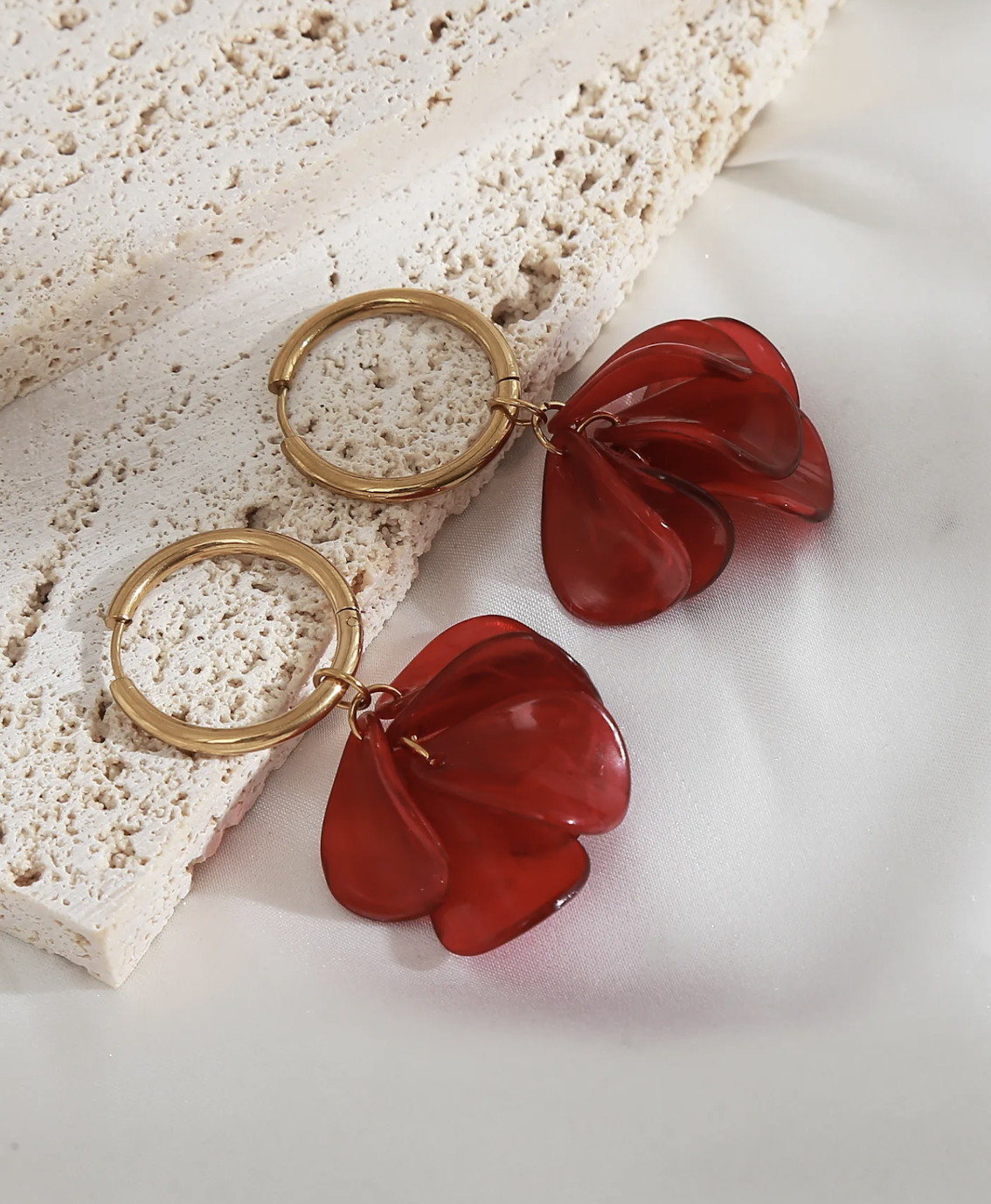 Boucles Lodi Rouge