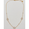 Collier Milano : Trois motifs ovales ajourés traversés d’une barrette et détails brillants