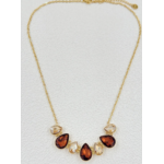 Collier Verona : motif central composé de sept ornements en forme de goutte