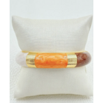 Jonc Parma marron multicolore sur support