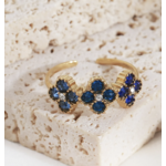 Bague Bari Doré / Bleu