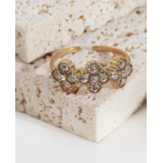 Bague Bari Doré / Transparent