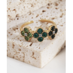 Bague Bari Doré / Vert
