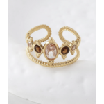 Bague Cortona Rose et marron
