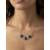 Collier Verona : motif central composé de sept ornements en forme de goutte