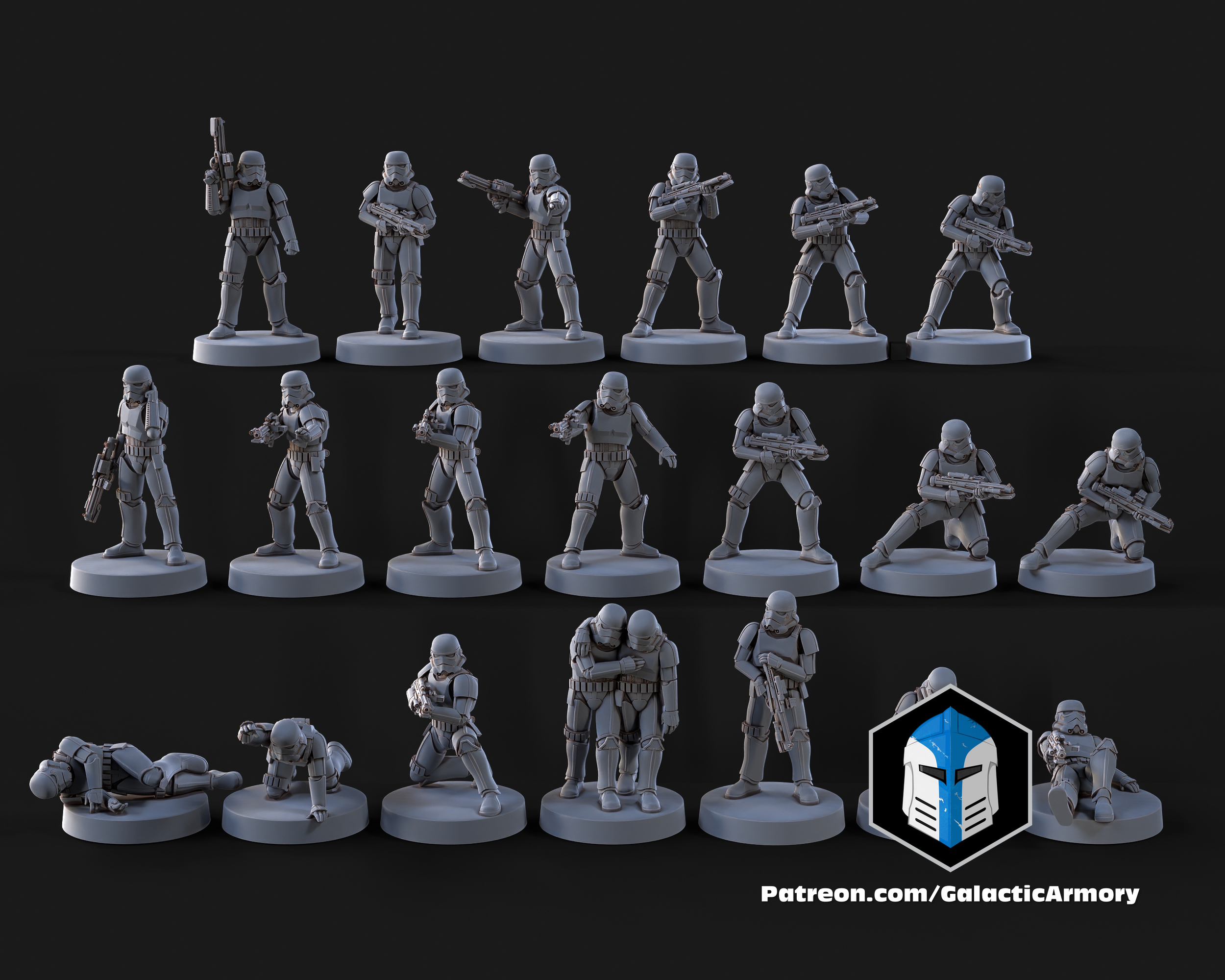 Stormtrooper Miniatures - 20 Poses