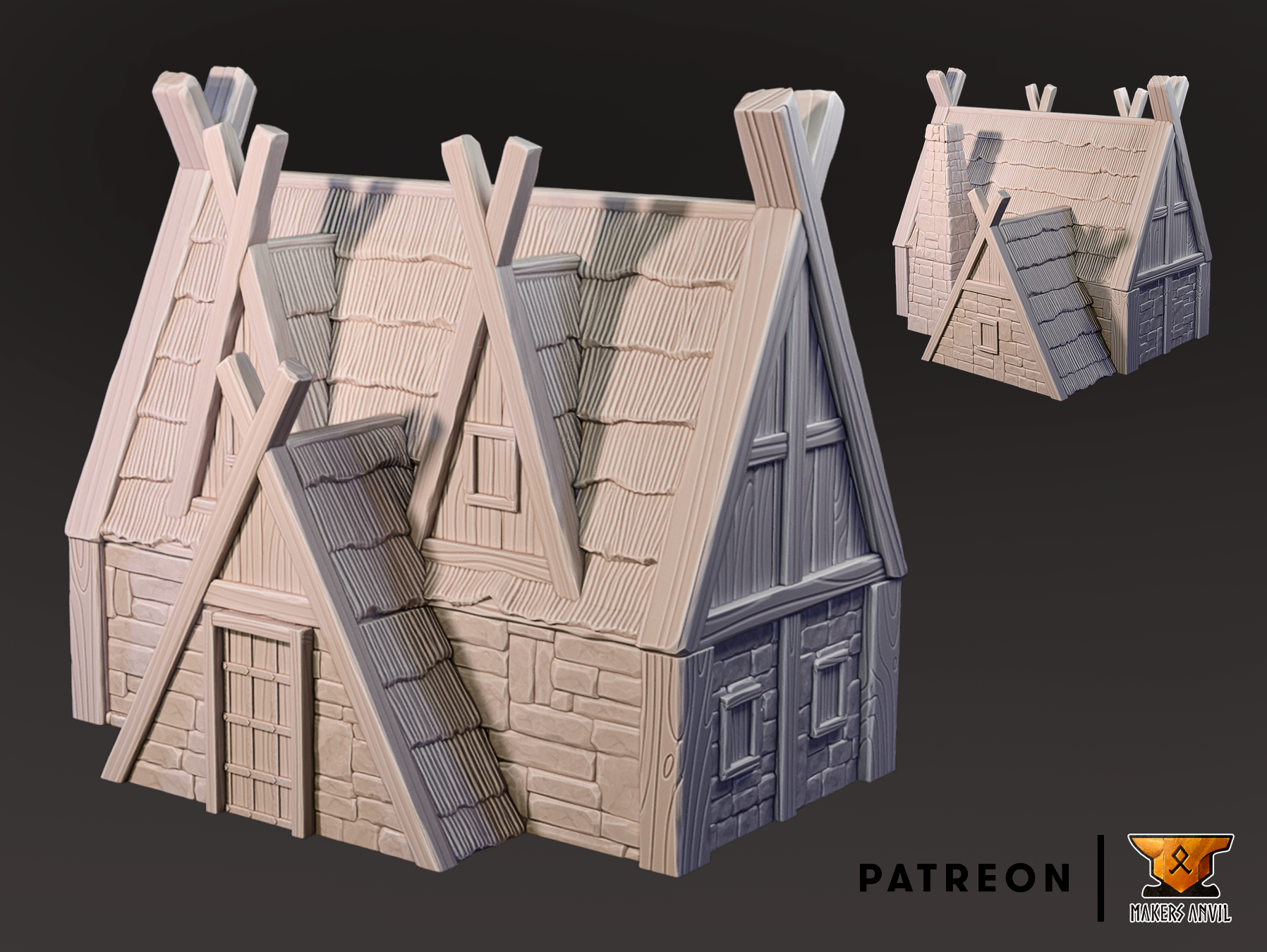 Makers Anvil - Viking village - Panoramic - Small House