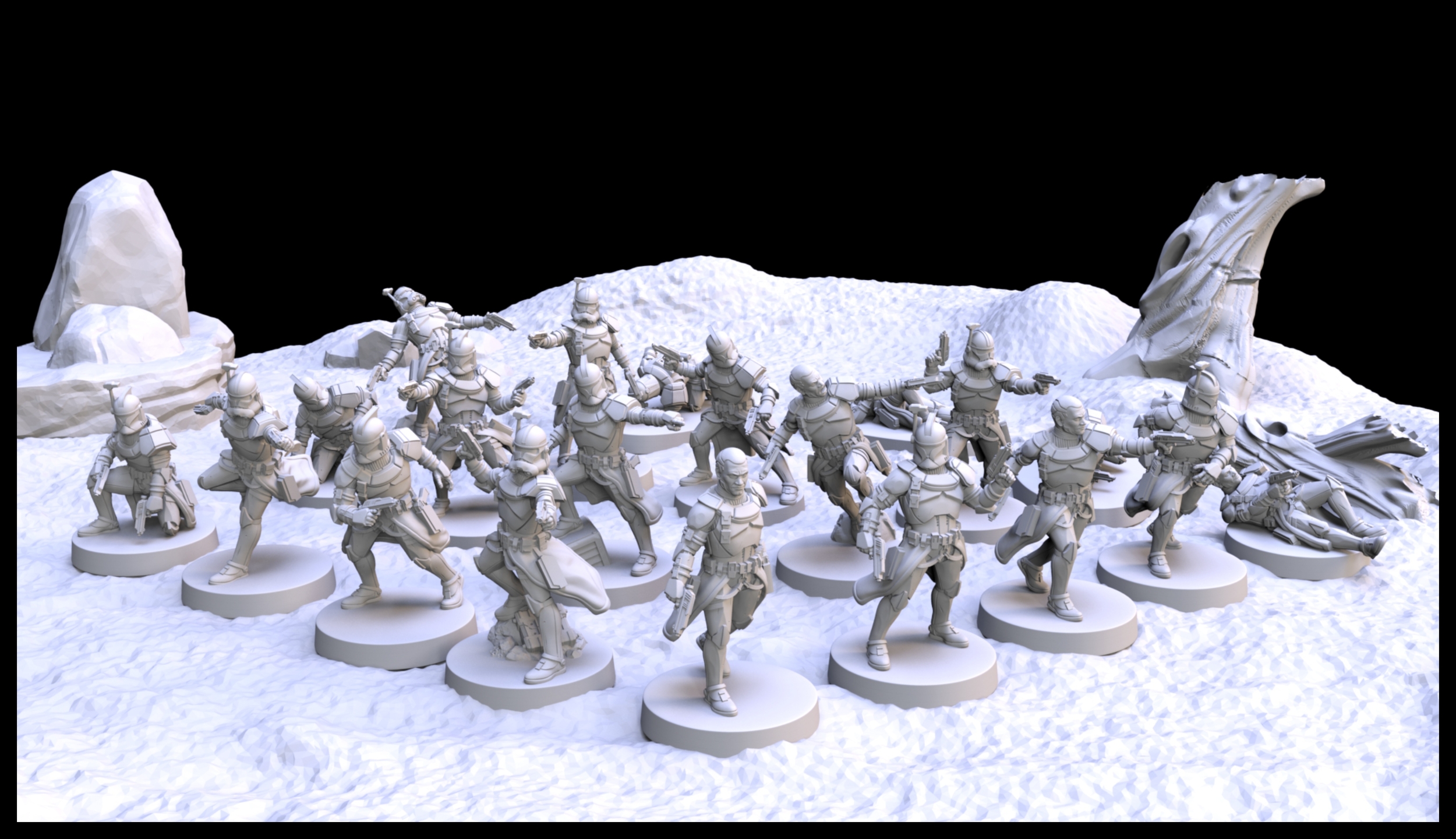 Officer Clone Troopers - No LAAT