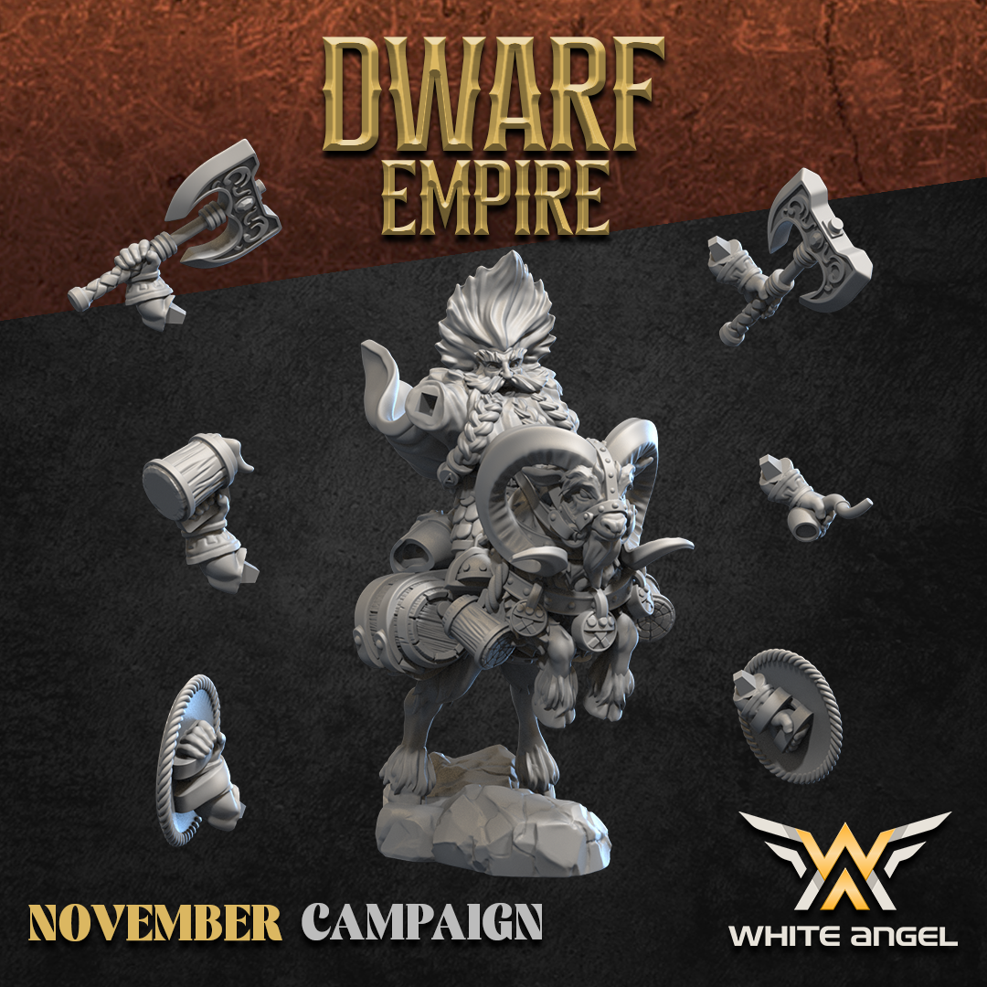 DWARF EMPIRE - DWARF GOAT COMMANDER 3