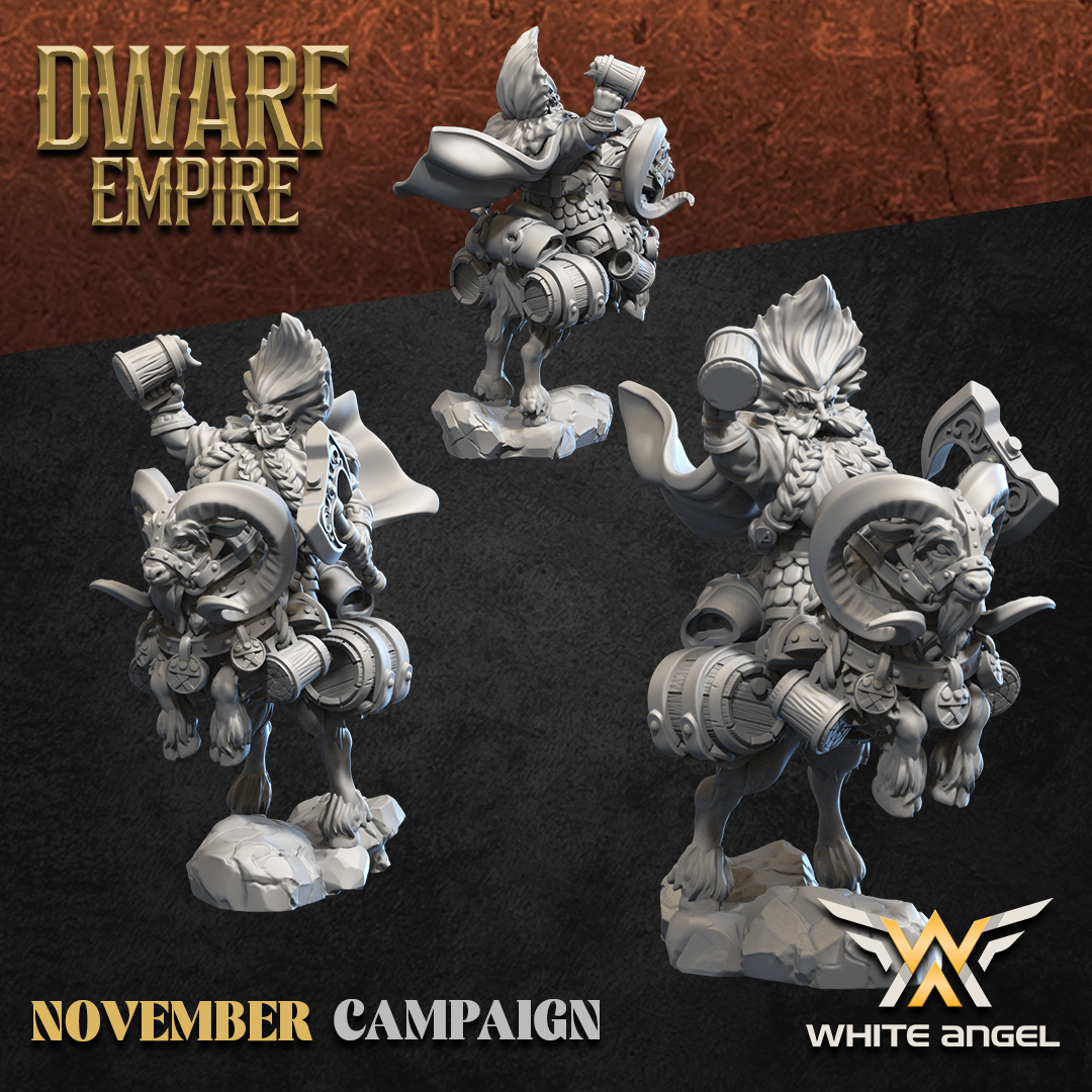 DWARF EMPIRE - DWARF GOAT COMMANDER 2