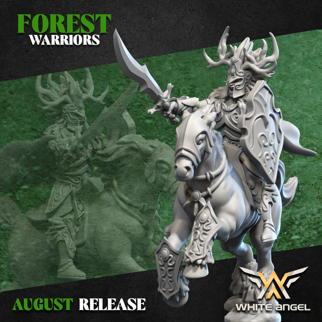WOOD ELVES - FOREST LORD HORSE 1