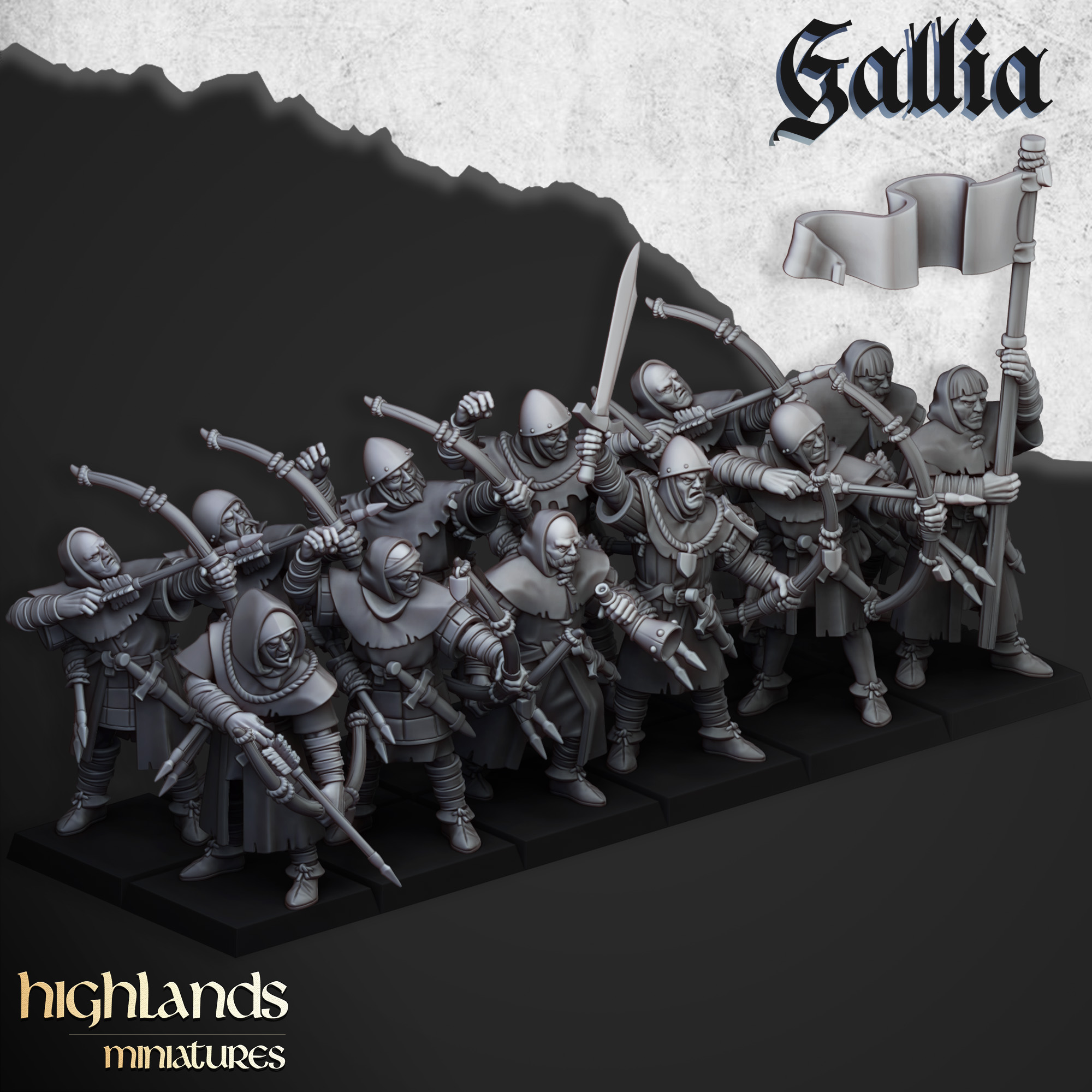 gallian-archers-highlands-miniatures